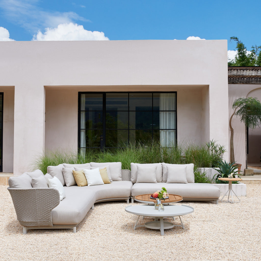 ALMA 7-Seater Rope Outdoor Modular Lounge Set – Light Beige