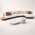 BOSSA 6-Seater Rope & Teak Outdoor Lounge Set – Beige