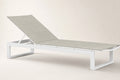 Aluminium Textilene Outdoor Sun Lounger – White