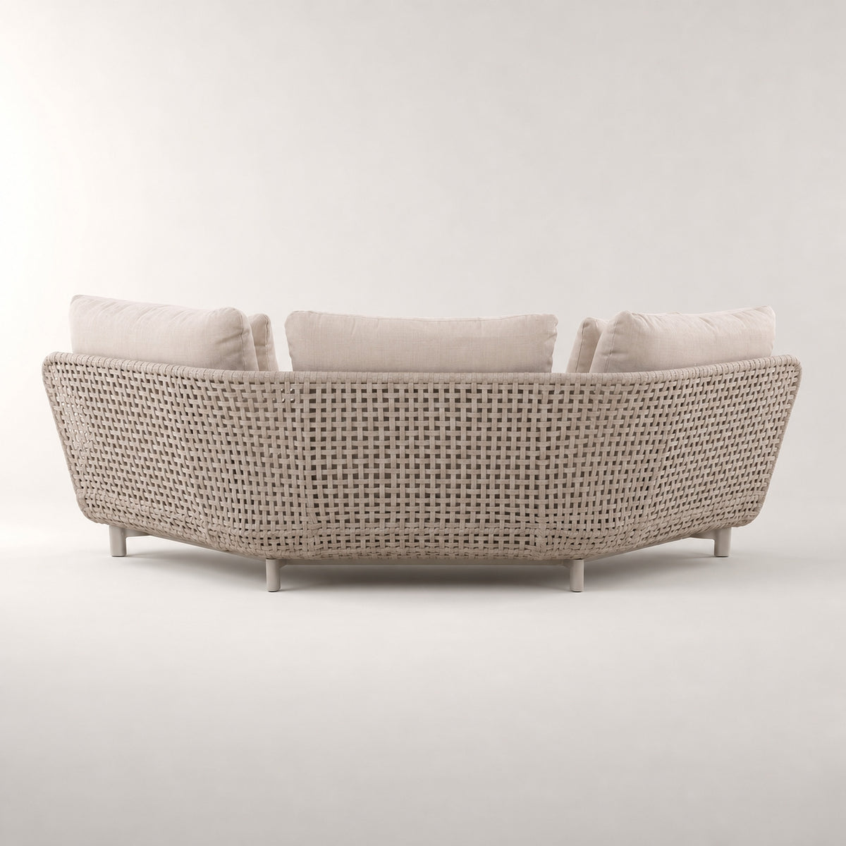ALMA 6-Seater Rope Outdoor Lounge Set – Beige