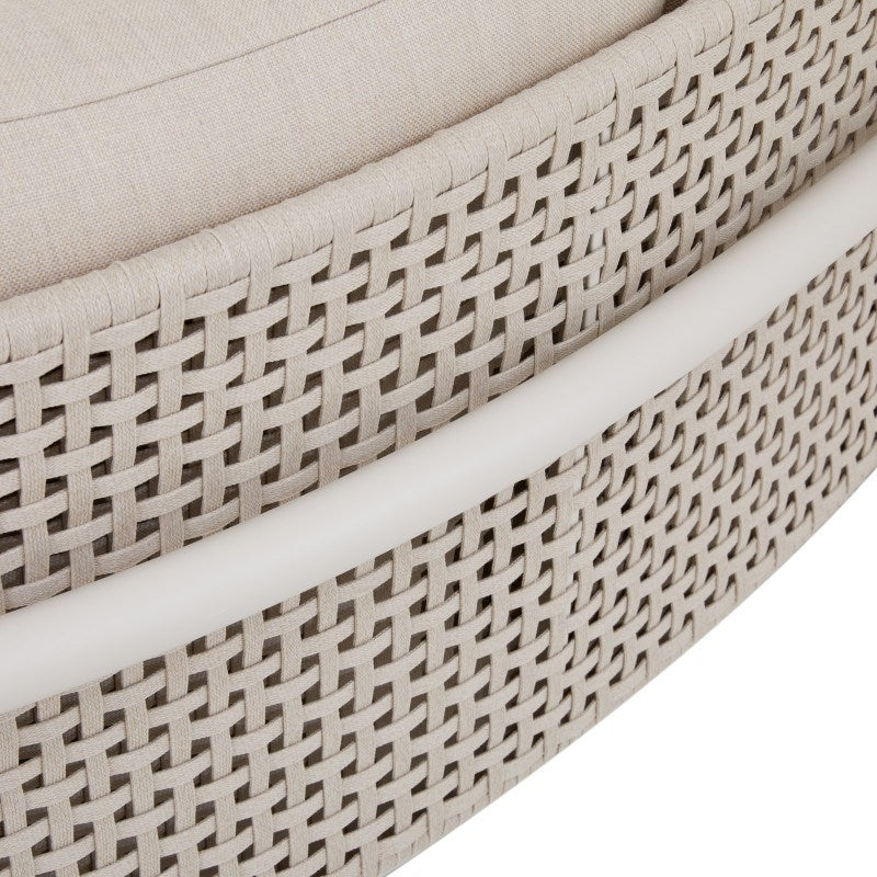 FLEUVE 5-Seater Aluminium & Rope Outdoor Lounge Set – Beige