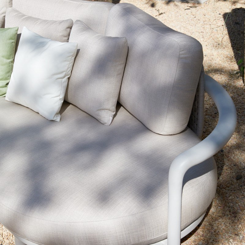 FLEUVE 5-Seater Aluminium & Rope Outdoor Lounge Set – Beige