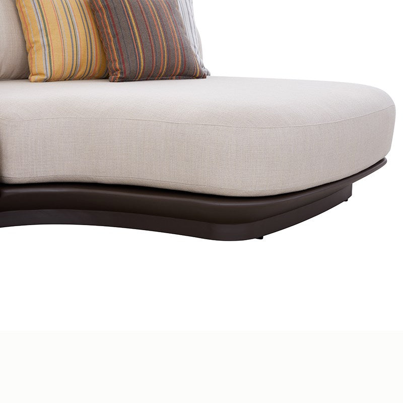 BOSSA 6-Seater Rope & Teak Outdoor Lounge Set – Beige