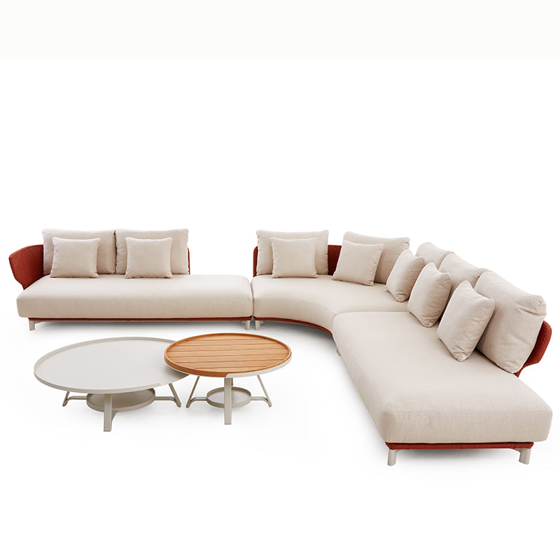 ALMA 7-Seater Outdoor Lounge Chair | Woven Rope · Aluminum Frame