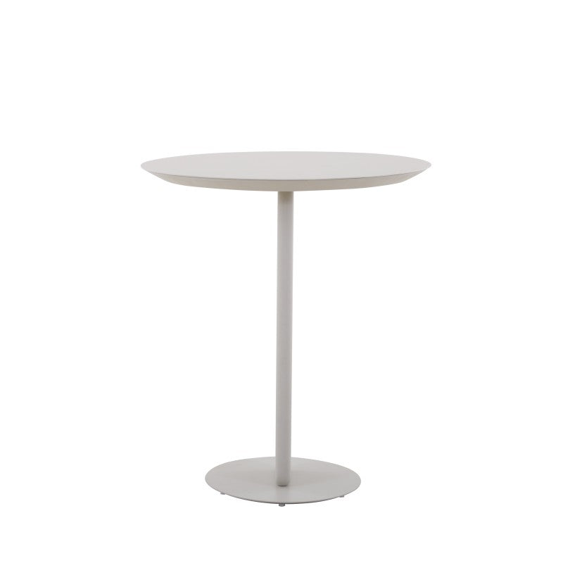Side view of the VENTO outdoor bar table showing its bar-height profile